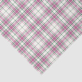 タータンチェック-アイボリー-バラピンク – エメラルドグリーン 薄葉紙 (詳細)