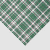 タータンチェック – エメラルドグリーン – アイボリー-バラピンク 薄葉紙 (詳細)