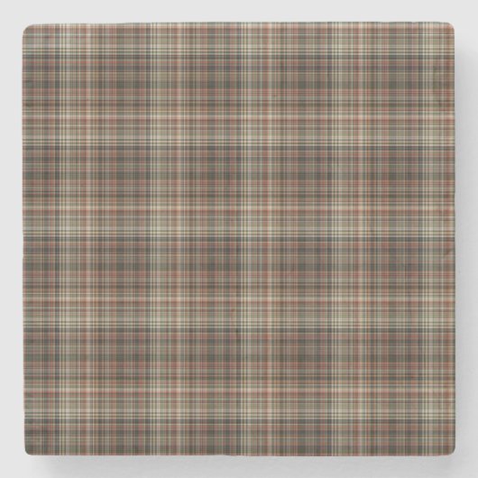 タータンチェック ストーンコースター (正面)