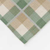 タータンチェック フリースブランケット (角)