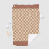 タータンチェック（ブラウン ）      ゴルフタオル (インサイチュ)