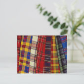 タータンチェック ポストカード (スタンド正面)