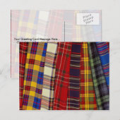 タータンチェック ポストカード (正面/裏面)