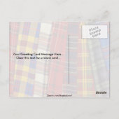 タータンチェック ポストカード (裏面)