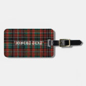 タータンチェック ラゲッジタグ (正面横)