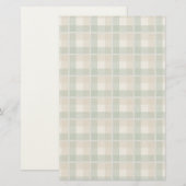 タータンチェック 便箋 (正面/裏面)