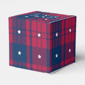 タータンチェック – 愛国的 – レッドブルーホワイトスターズクラシック フェイバーボックス (裏面サイド)