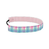 タータンチェック、格子縞パターン アスレチックヘッドバンド (左)
