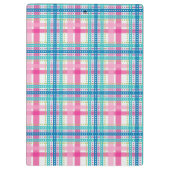タータンチェック、格子縞パターン クリップボード (裏面)