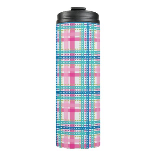 タータンチェック、格子縞パターン タンブラー (正面)