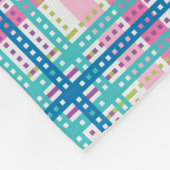 タータンチェック、格子縞パターン フリースブランケット (角)