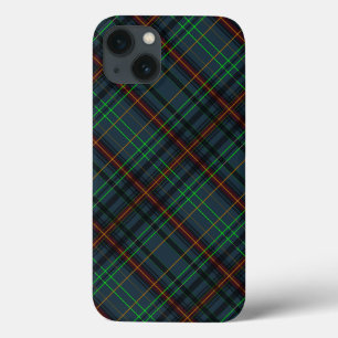 タータンチェック(青、オレンジ、緑) iPhone 13ケース