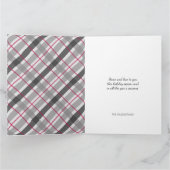 タータンチェックBalmoralブラックグレーブルゴーニュ1枚 カード (内部)