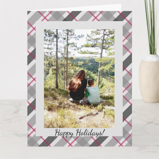 タータンチェックBalmoralブラックグレーブルゴーニュ1枚 カード (正面)