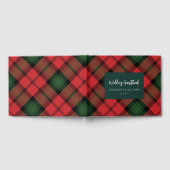 タータン クラン ケア プライド 赤 緑 チェック柄 ゲストブック (全面)