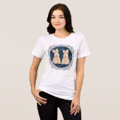 タータン スコティッシュ テリア トライブレンドTシャツ (正面全面)