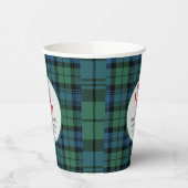 タータン プレイド カニの煮込みパーティー 婚約パーティー 紙コップ (左)