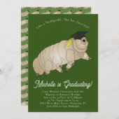 ターディグレード卒業パーティーモスピグレットウォーターベア 招待状 (正面/裏面)