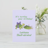 タートゥースとキャンドル付きタートルパンのバースデーカード サンキューカード (スタンド正面)