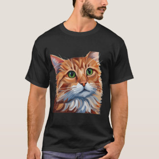タートオレンジキャット – ソフト絵を描 Tシャツ