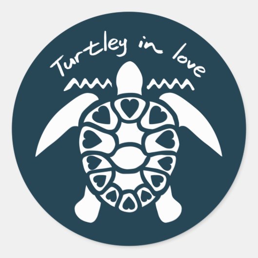タートリーインラブ – Turtle ラウンドシール (正面)