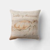 タートリー素晴らしウミガメ海シーアニマルアート クッション (裏面)