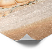 タートリー素晴らしウミガメ海シーアニマルアート ポスター (角)