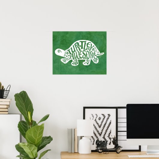 タートリー素晴らしタおもしろいートルプンスルカタ ポスター (ホームオフィス)