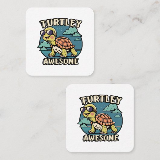 タートリー素晴らし スクエア名刺 (正面/裏面)