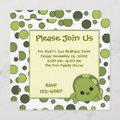 タートルかわいこちゃん 招待状 (正面/裏面)