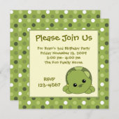 タートルかわいこちゃん 招待状 (正面/裏面)