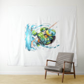 タートルアイスホッケープレイヤーホッケースティックゴアリー タペストリー (インサイチュ(横))