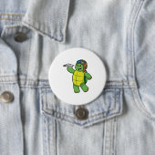 タートルアスパイロットと紙飛行機 缶バッジ (インサイチュ)