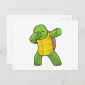 タートルアットヒップホップダンスダブ ポストカード (正面/裏面)