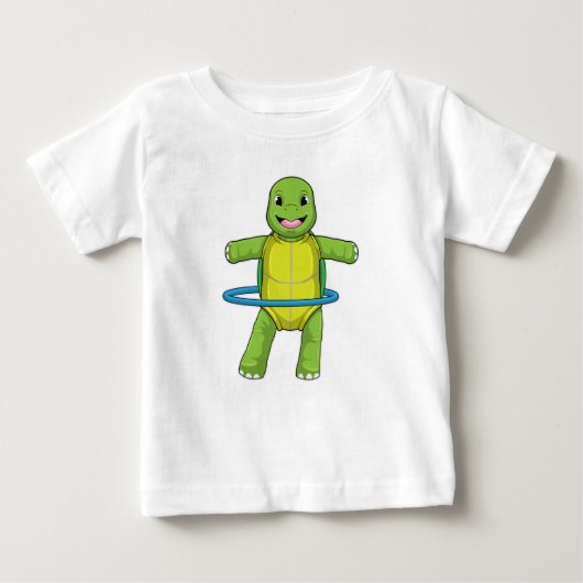 タートルアットフィットネスとフィットネスタイヤ ベビーTシャツ (正面)