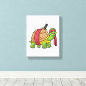 タートルアット武術アーツwith Sword キャンバスプリント (インサイチュ (ウッドフロア))