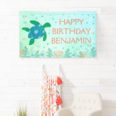 タートルアンダーザシーハッピーバースデー 横断幕 (インサイチュ)