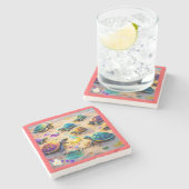 「タートルウェーブライダー」 ストーンコースター (横)