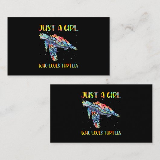 タートルウォーター海海愛する女の子 名刺 (正面/裏面)