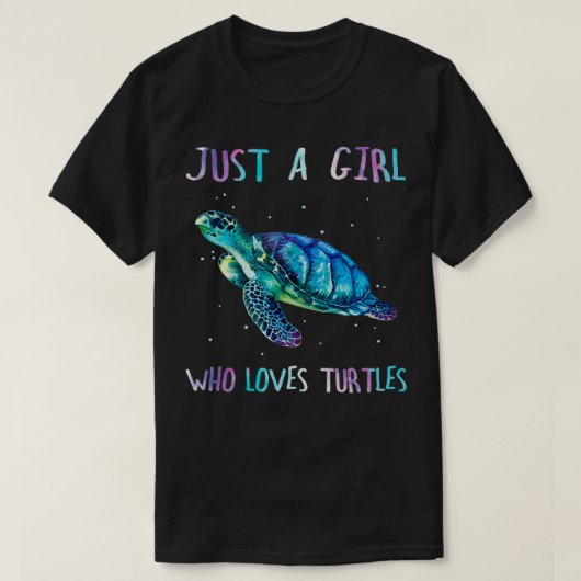 タートルウォーター海海愛する女の子 Tシャツ (デザイン正面)