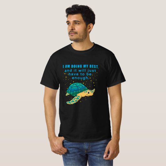 タートルウミガメ海洋生物海動物ギフトアイディア Tシャツ (正面フル)