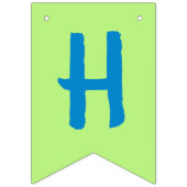 タートルガメハッピーバースデーバナー バンティングフラッグ (第2の旗)