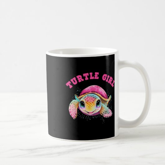 タートルガールアースデイはアースデイを好む コーヒーマグカップ (右)