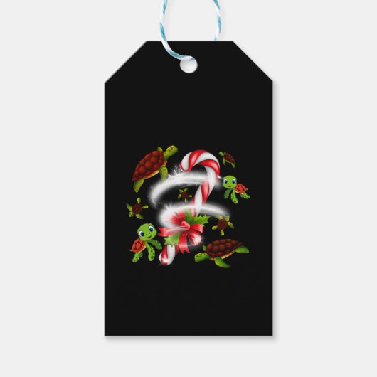 タートルギフト | Turtle Candy Sweetクリスマス ギフトタグ (正面)