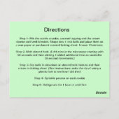 タートルクッキーボール ポストカード (裏面)