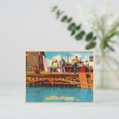 タートルクラールヴィンテージ鍵ウェストフロリダ ポストカード (スタンド正面)