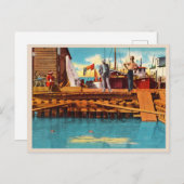 タートルクラールヴィンテージ鍵ウェストフロリダ ポストカード (正面/裏面)