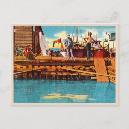 タートルクラールヴィンテージ鍵ウェストフロリダ ポストカード (正面)