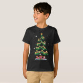 タートルクリスマスツリーシータートル恋人クリスマス Tシャツ (正面フル)