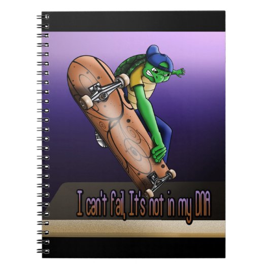 タートルクールスケートボーダー ノートブック (正面)